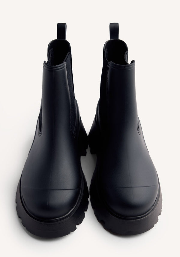 PLATFORM RAIN ANKLE BOOTS BELDING