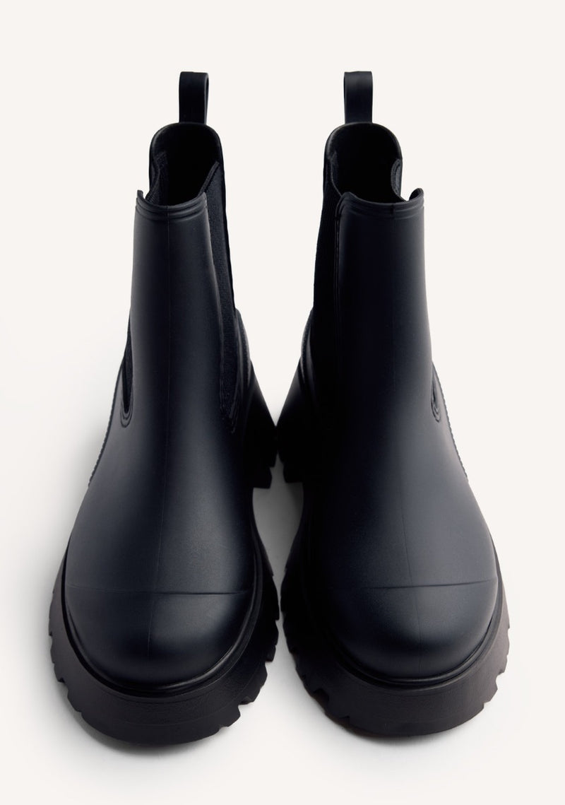 PLATFORM RAIN ANKLE BOOTS BELDING