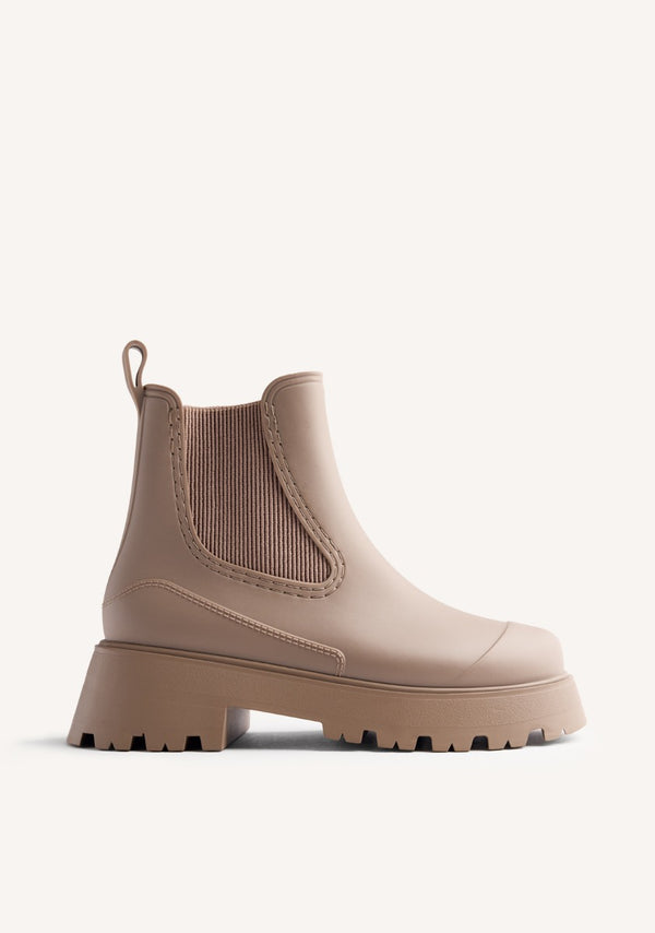 PLATFORM RAIN ANKLE BOOTS BELDING