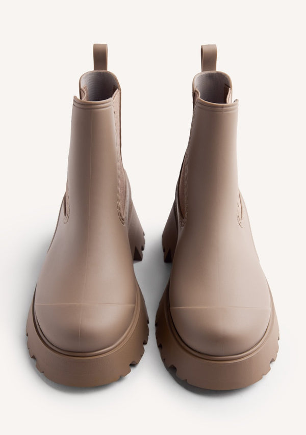 PLATFORM RAIN ANKLE BOOTS BELDING