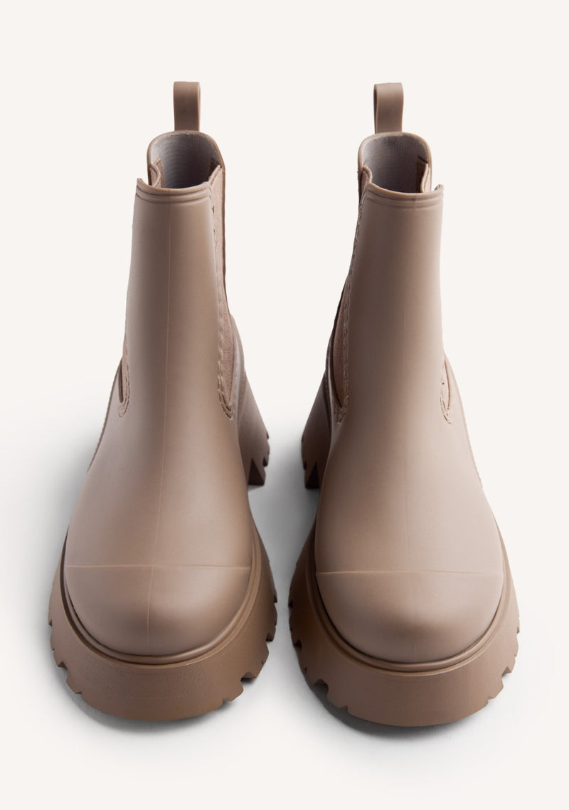 PLATFORM RAIN ANKLE BOOTS BELDING