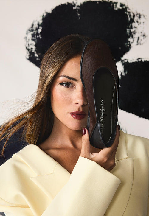 LEATHER BALLET FLATS BY MELYSSA PINTO