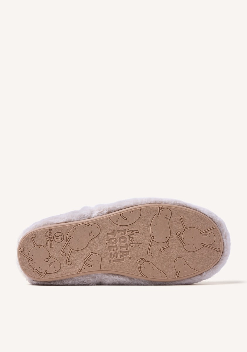 CANDON FURRY BOOT-STYLE SLIPPERS