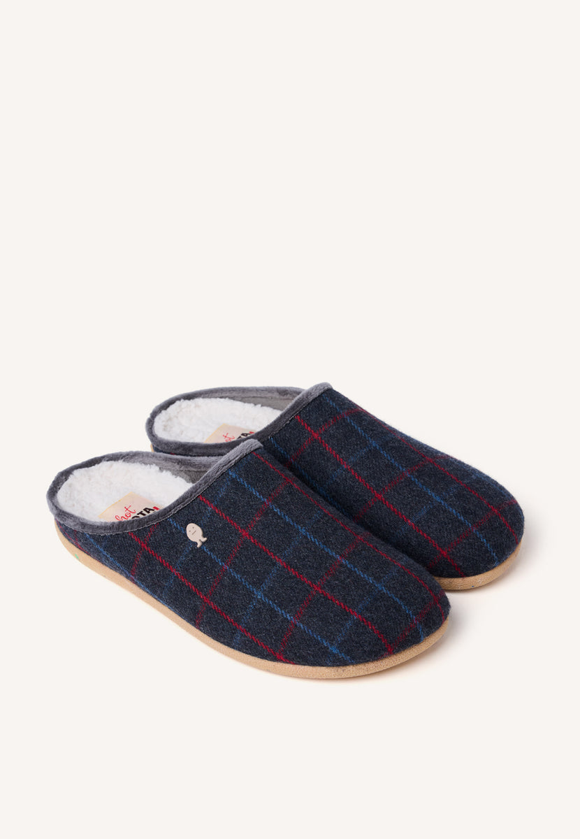 ZAPATILLAS DE CASA CUADROS