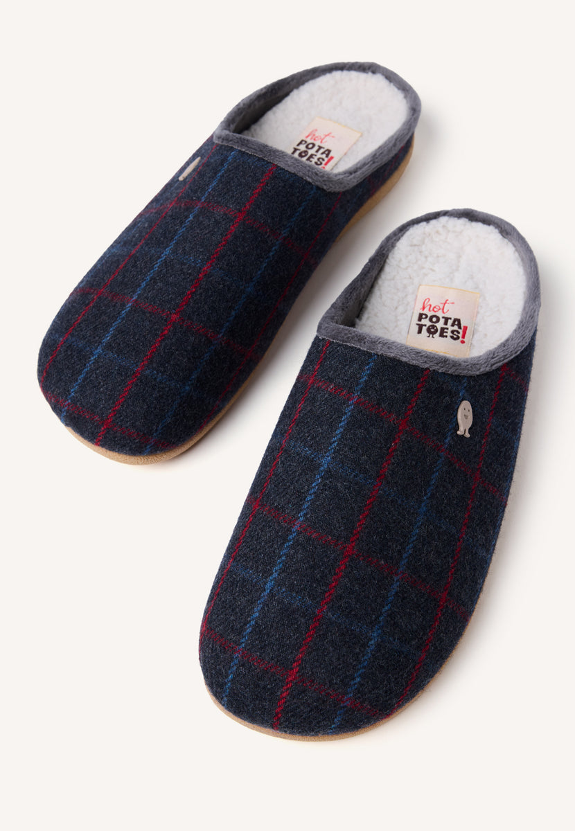 ZAPATILLAS DE CASA CUADROS