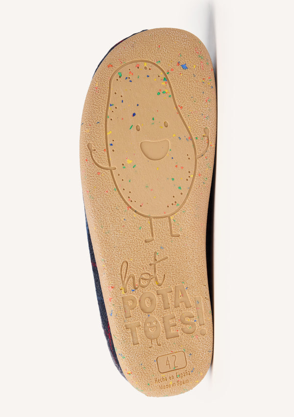 ZAPATILLAS DE CASA CUADROS