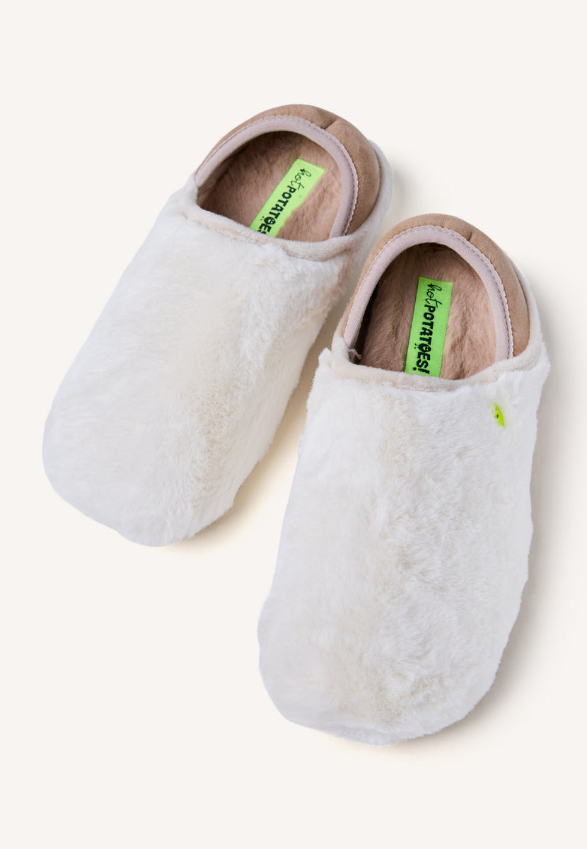 SOFT WHITE HOUSE SLIPPERS