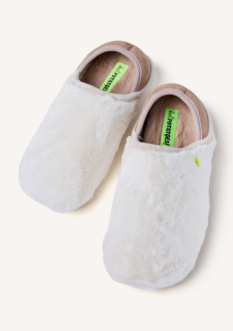SOFT WHITE HOUSE SLIPPERS