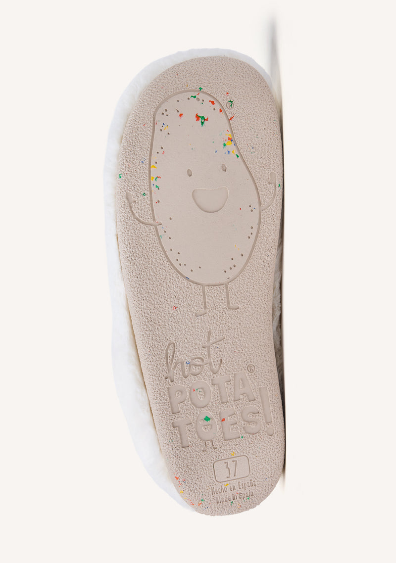 SOFT WHITE HOUSE SLIPPERS