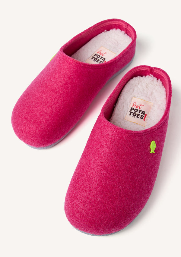 FUCHSIA HOUSE SLIPPERS
