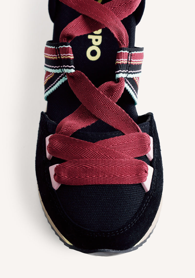 ZAPATILLAS ABIERTAS PIEL CUÑA MERTI