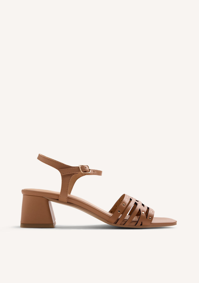 STUDDED LEATHER SANDALS BAIS