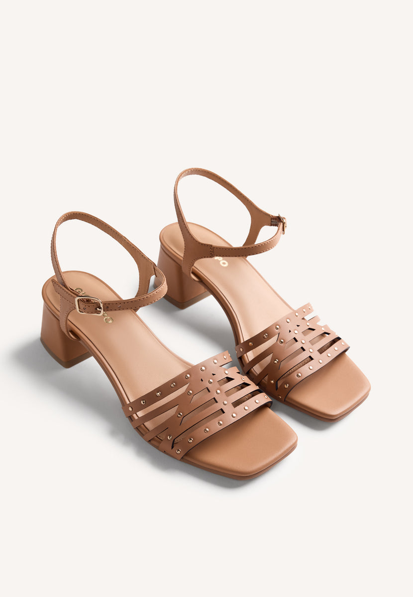 SANDALI PELLE BORCHIE BAIS