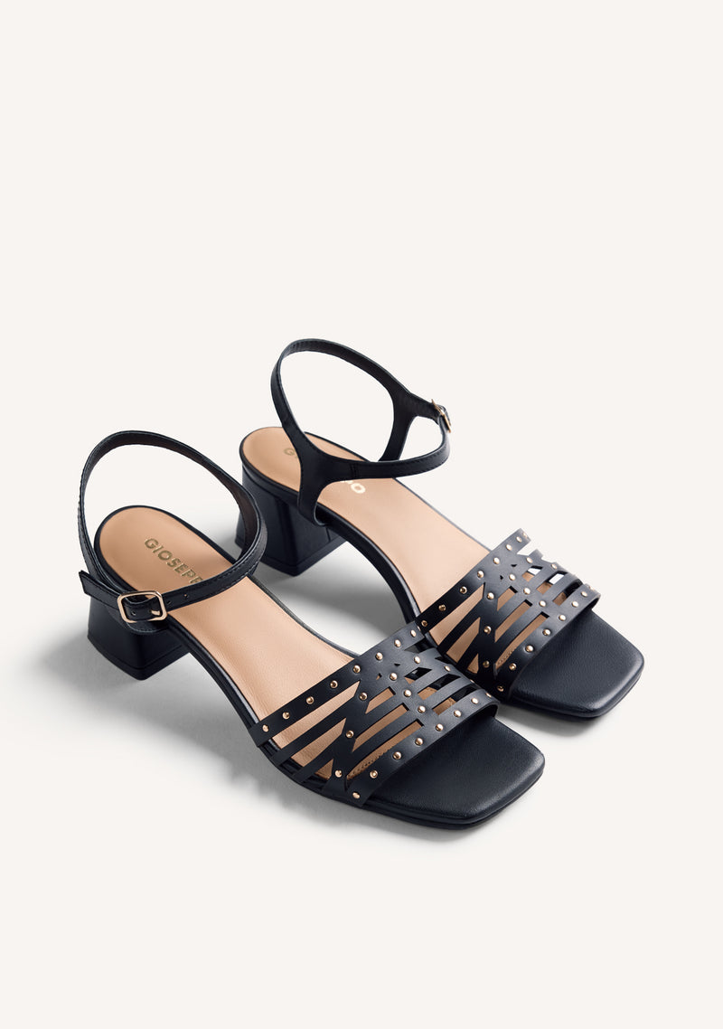 STUDDED LEATHER SANDALS BAIS