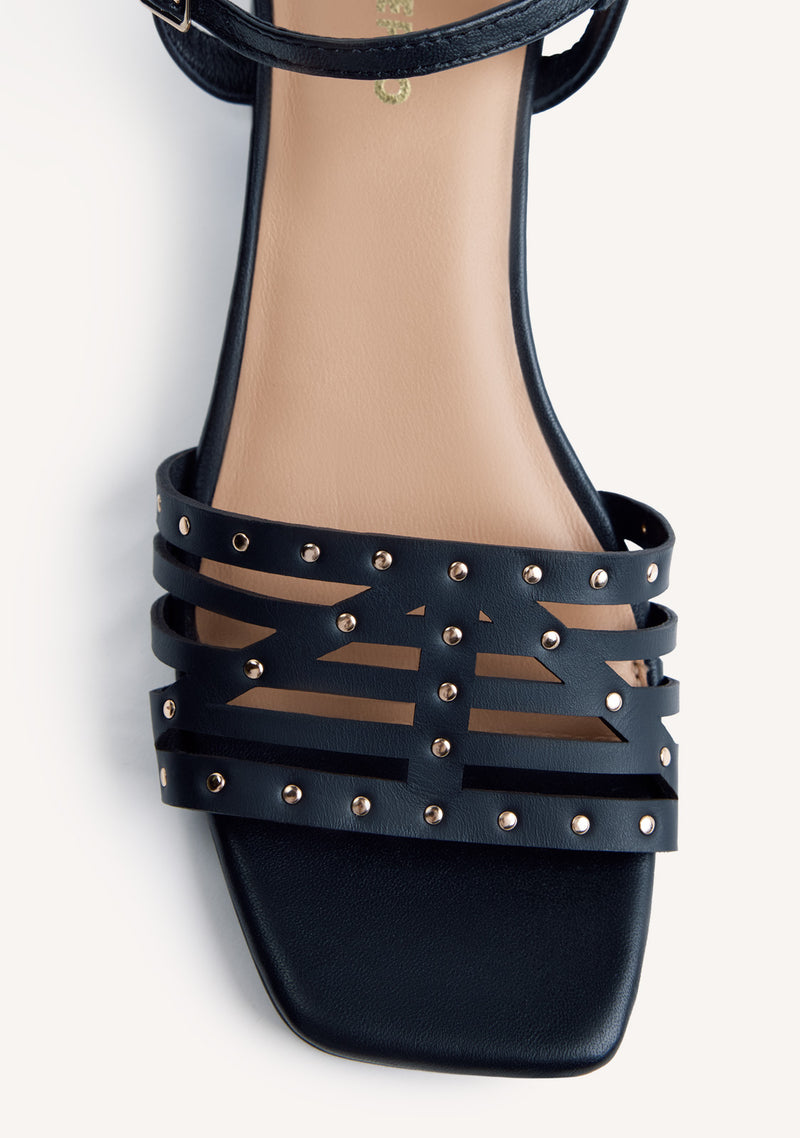 STUDDED LEATHER SANDALS BAIS