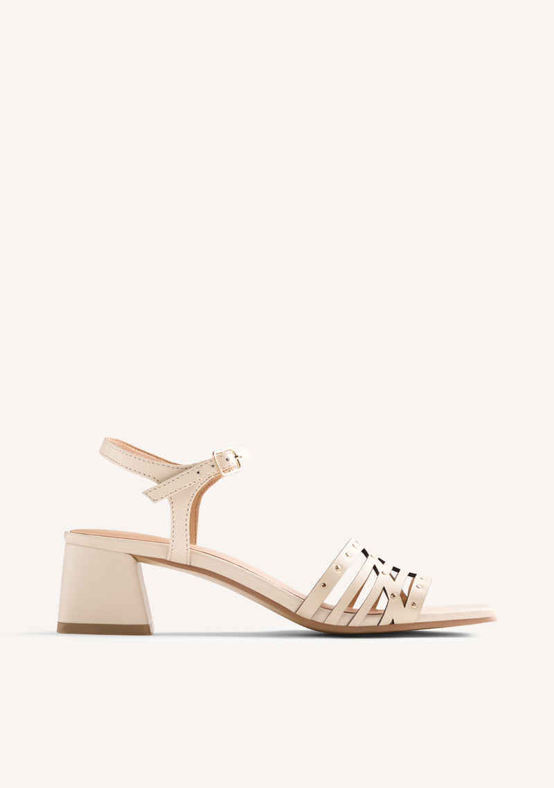 STUDDED LEATHER SANDALS BAIS