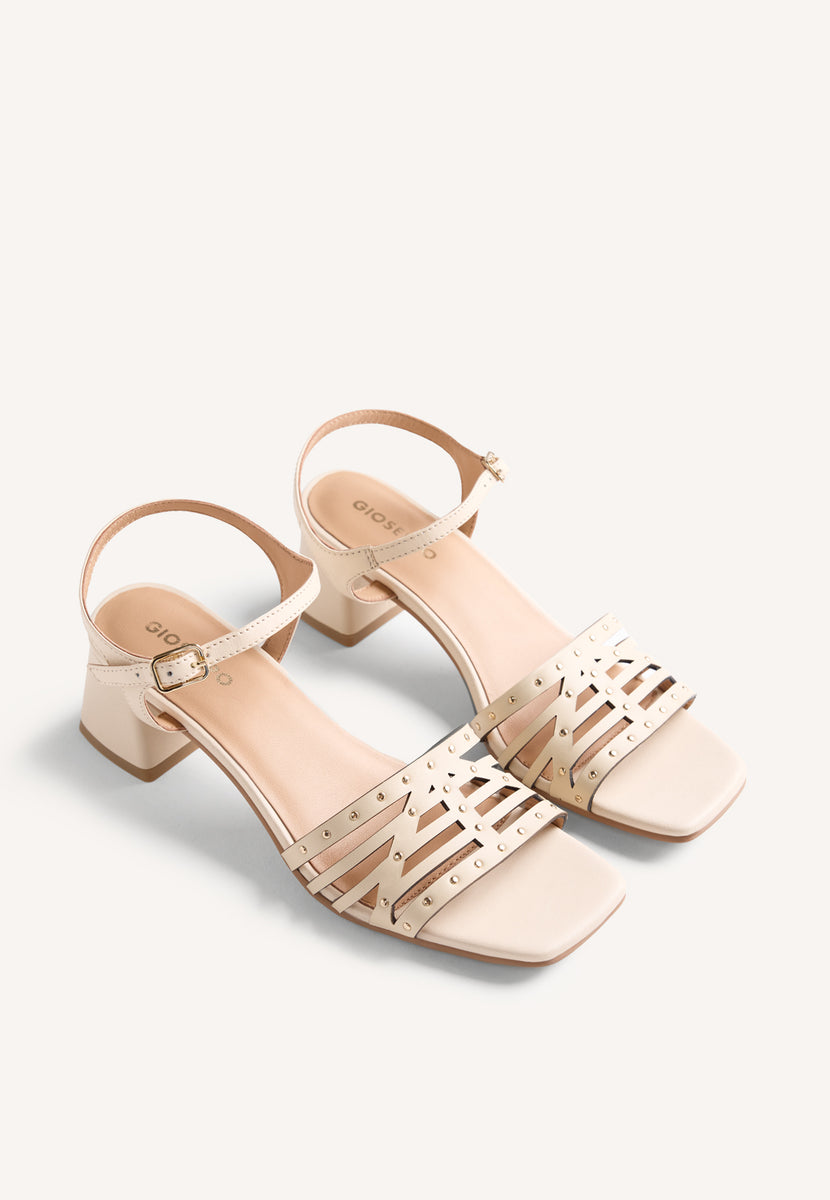 SANDALI PELLE BORCHIE BAIS