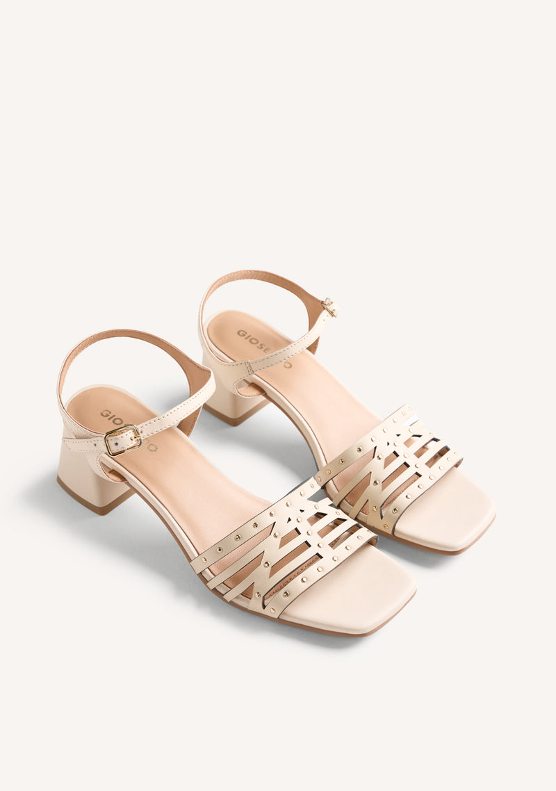 STUDDED LEATHER SANDALS BAIS