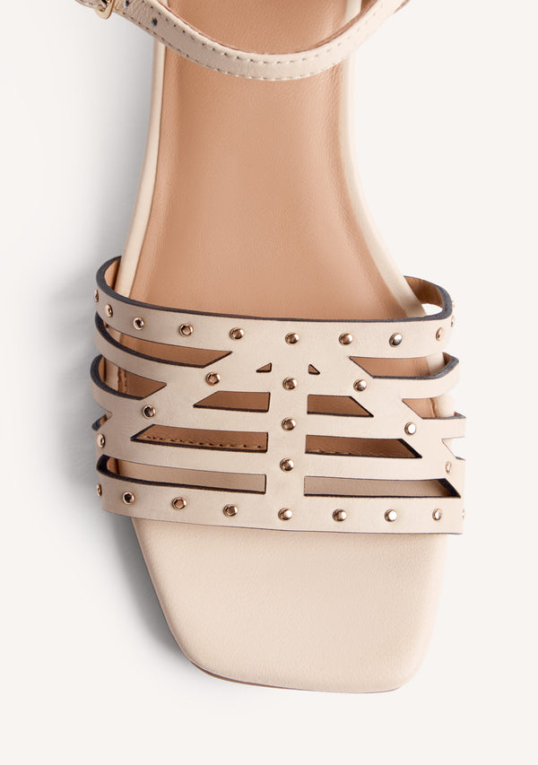 SANDALI PELLE BORCHIE BAIS