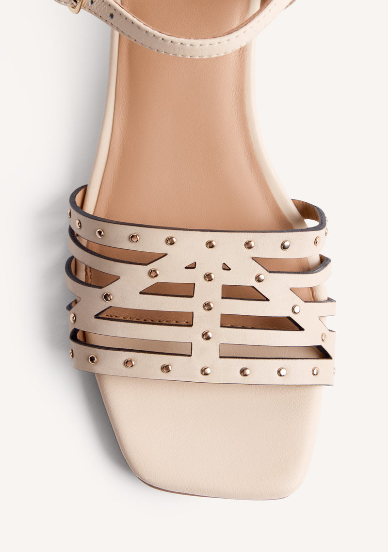 STUDDED LEATHER SANDALS BAIS