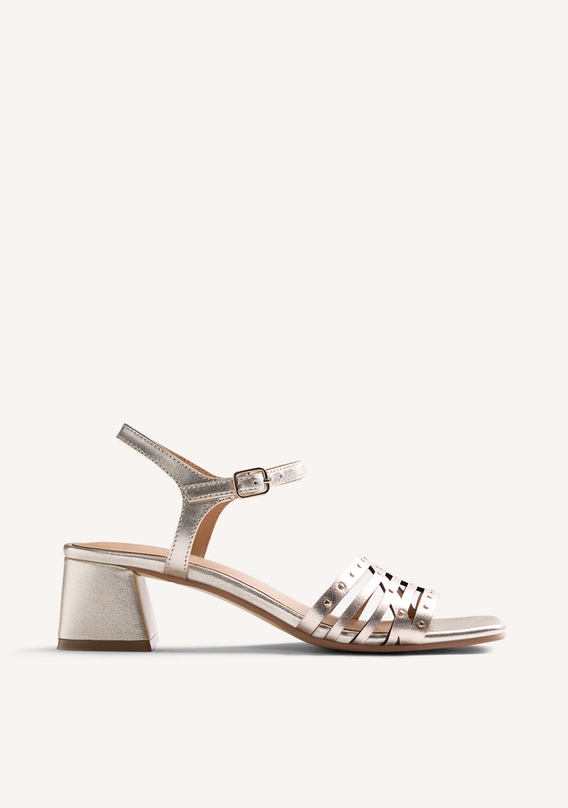 STUDDED LEATHER SANDALS BAIS