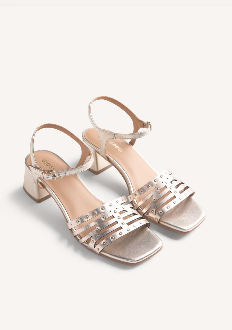 STUDDED LEATHER SANDALS BAIS