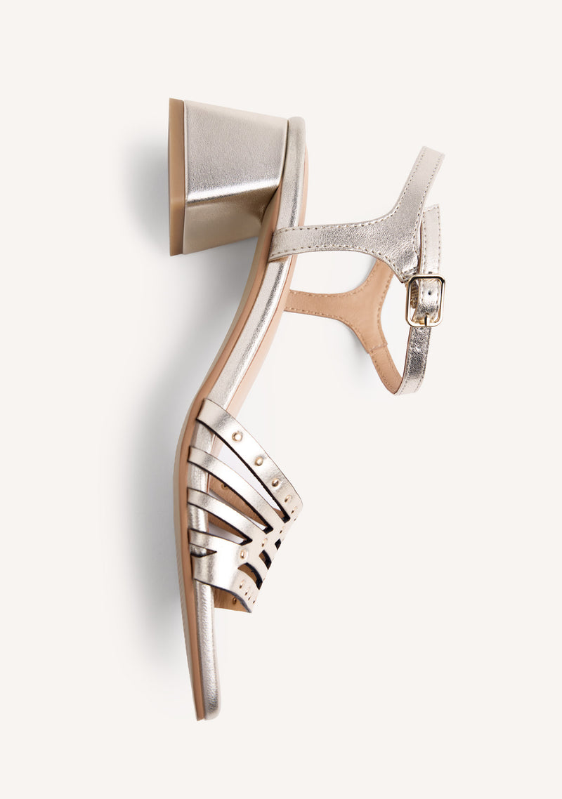 STUDDED LEATHER SANDALS BAIS