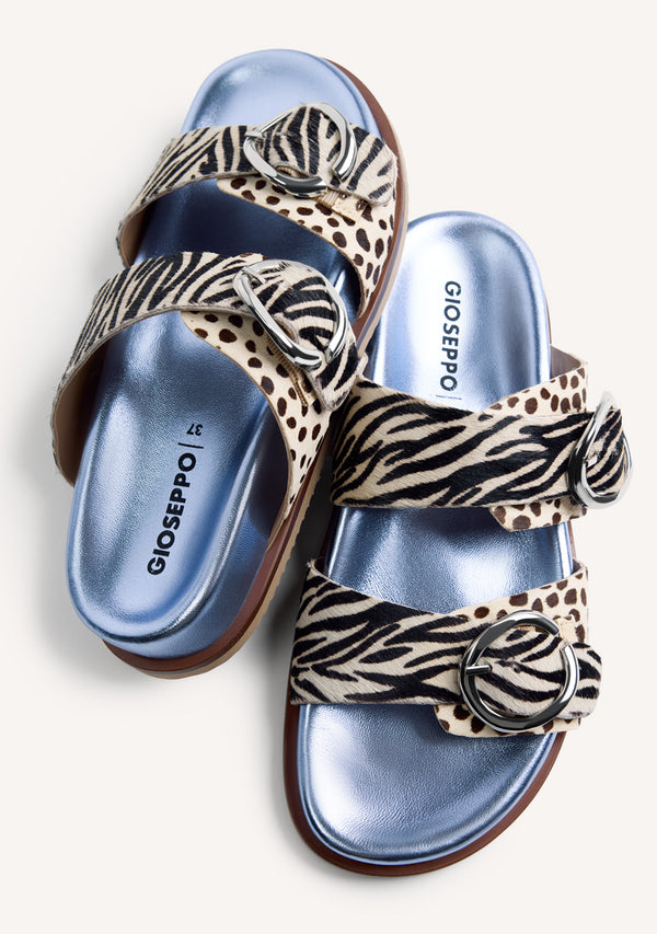 SANDALIAS BIO PIEL ESTAMPADO ANIMAL CARNEY