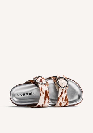 ANIMAL PRINT LEATHER BIO SANDALS CARNEY