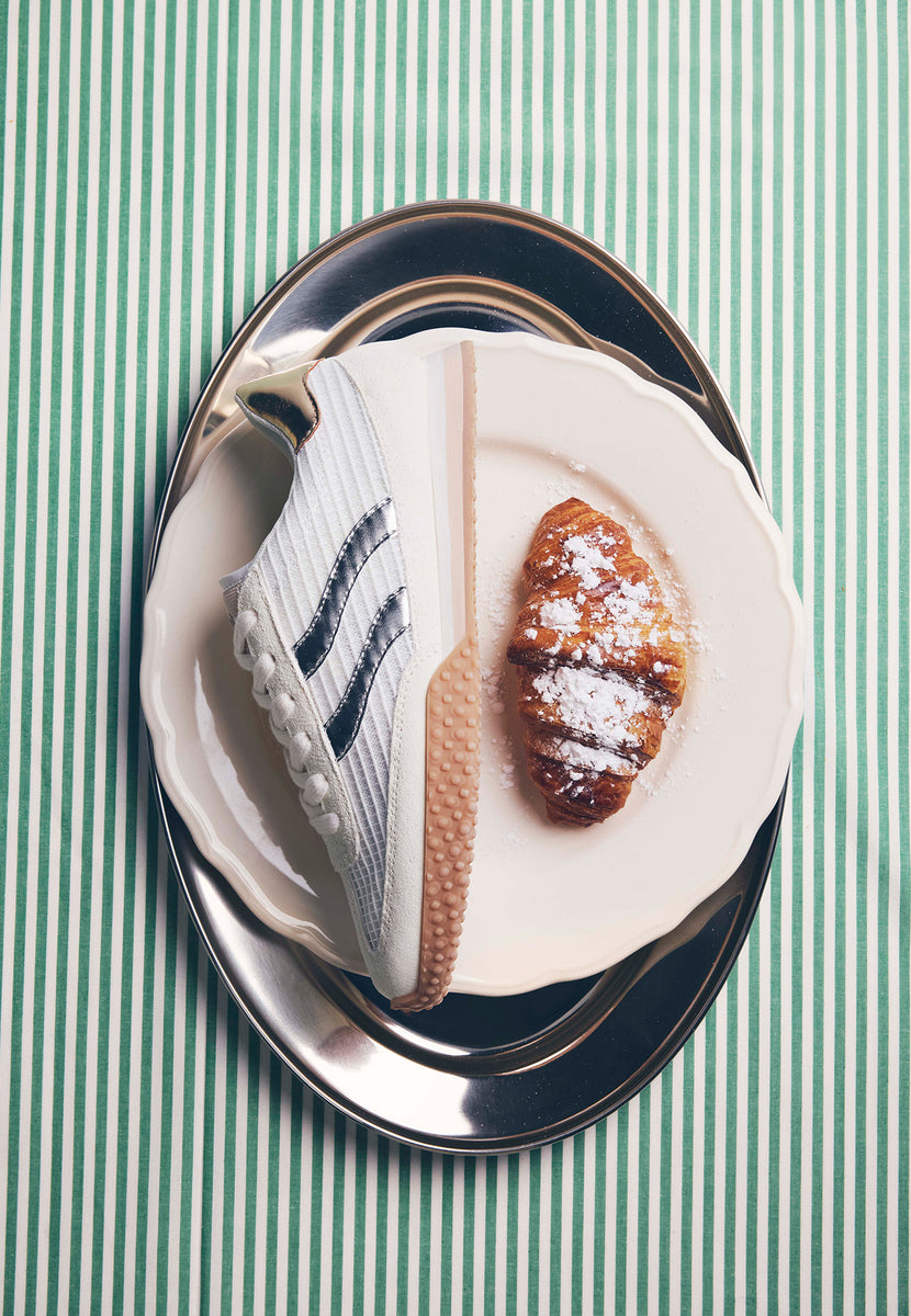 SNEAKERS PELLE E RETE CHAKE