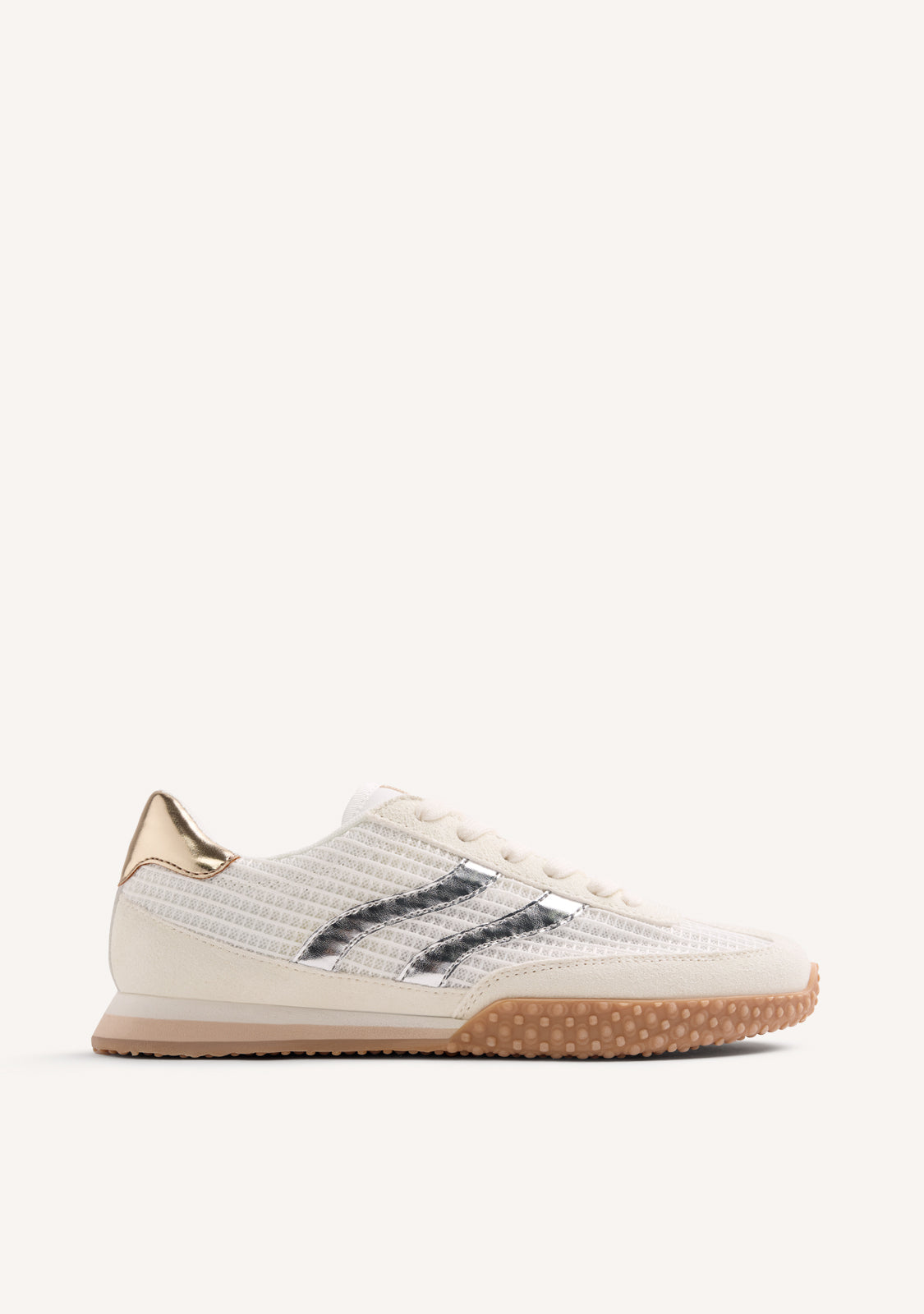 LEATHER AND MESH SNEAKERS CHAKE