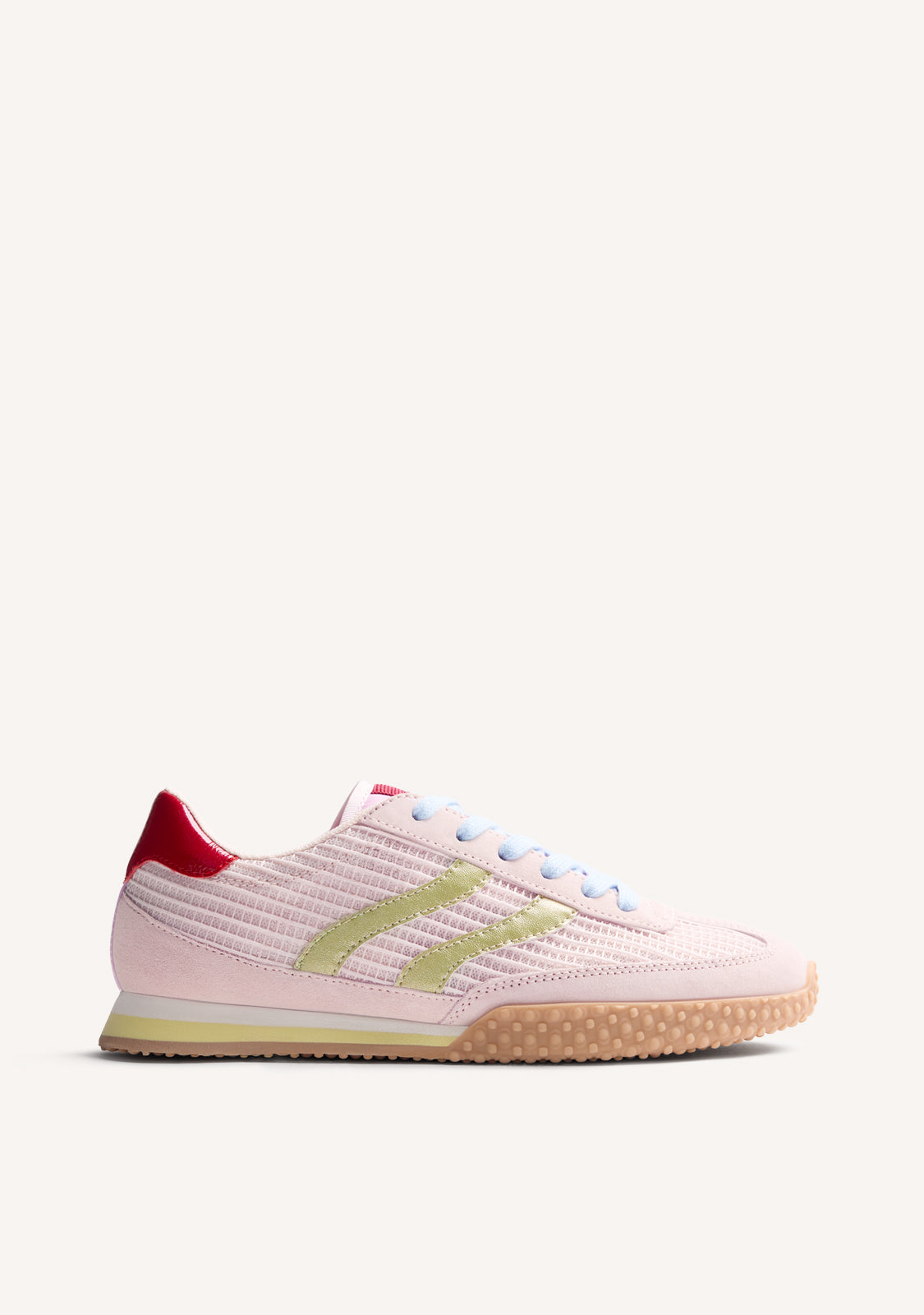 LEATHER AND MESH SNEAKERS CHAKE