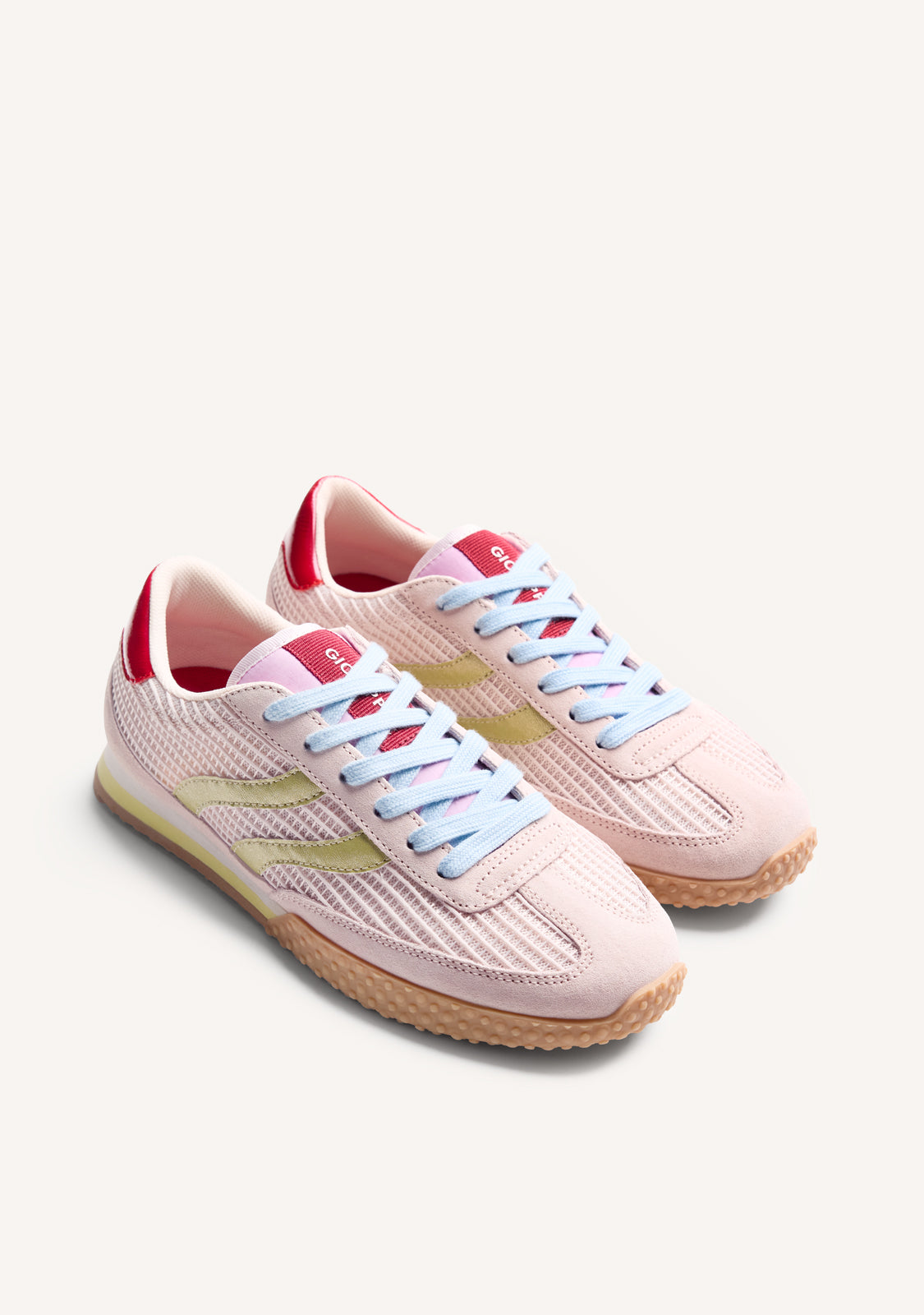 LEATHER AND MESH SNEAKERS CHAKE