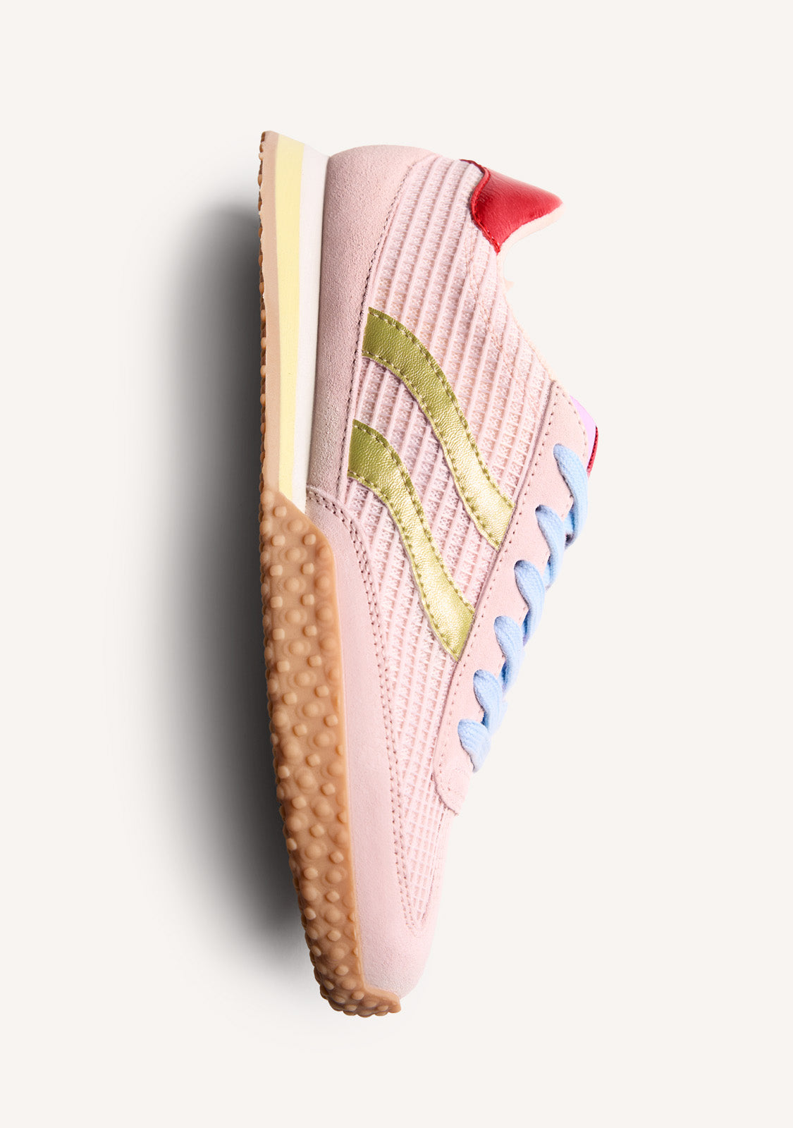 LEATHER AND MESH SNEAKERS CHAKE