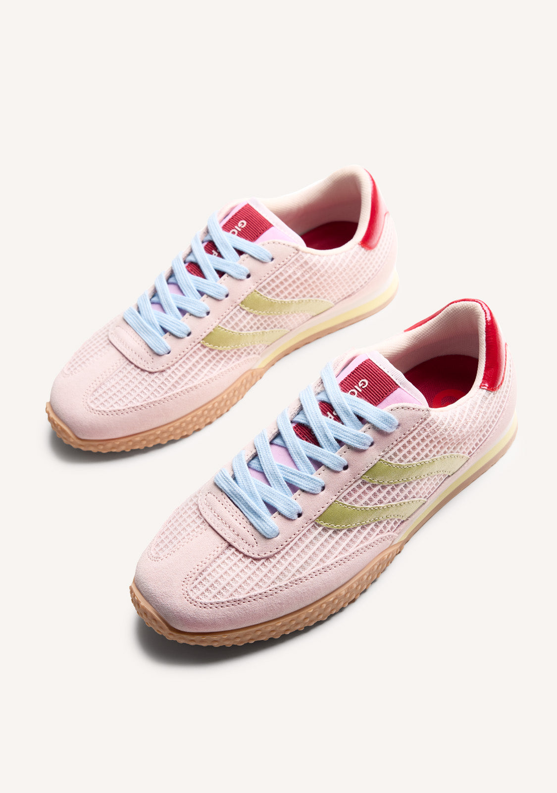 LEATHER AND MESH SNEAKERS CHAKE