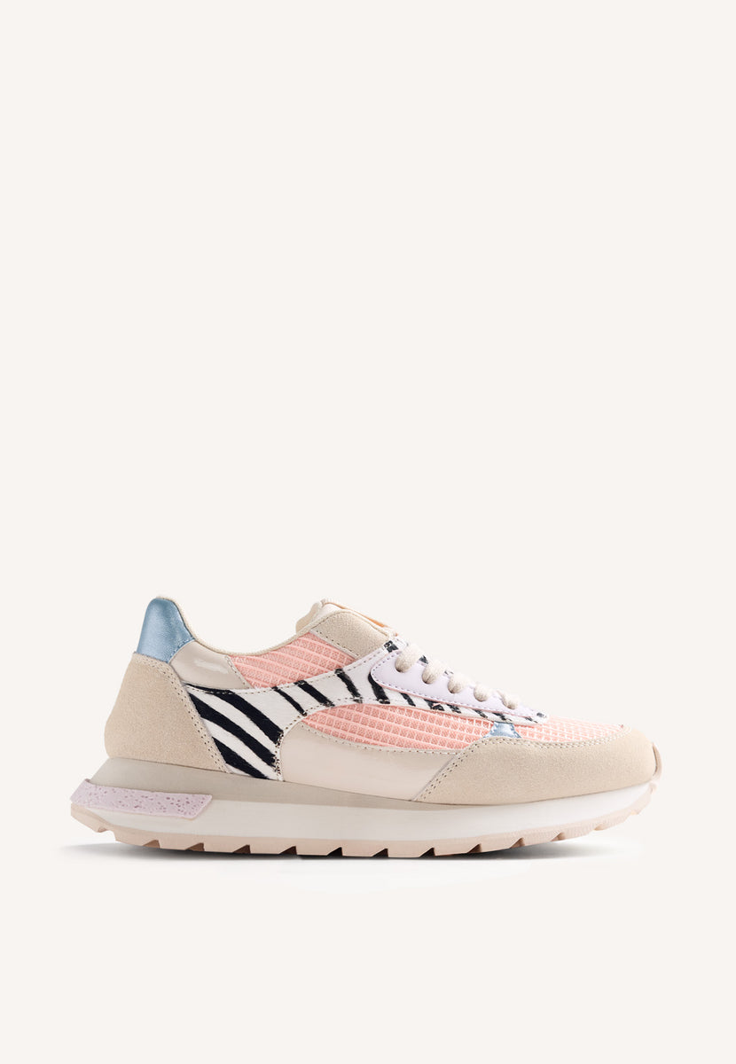 ANIMAL PRINT LEATHER SNEAKERS EMALI