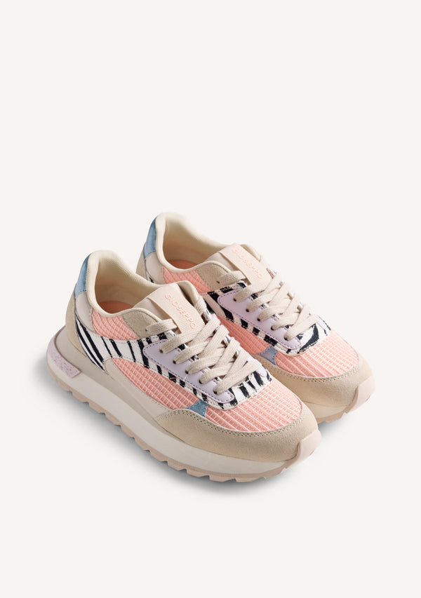 ANIMAL PRINT LEATHER SNEAKERS EMALI