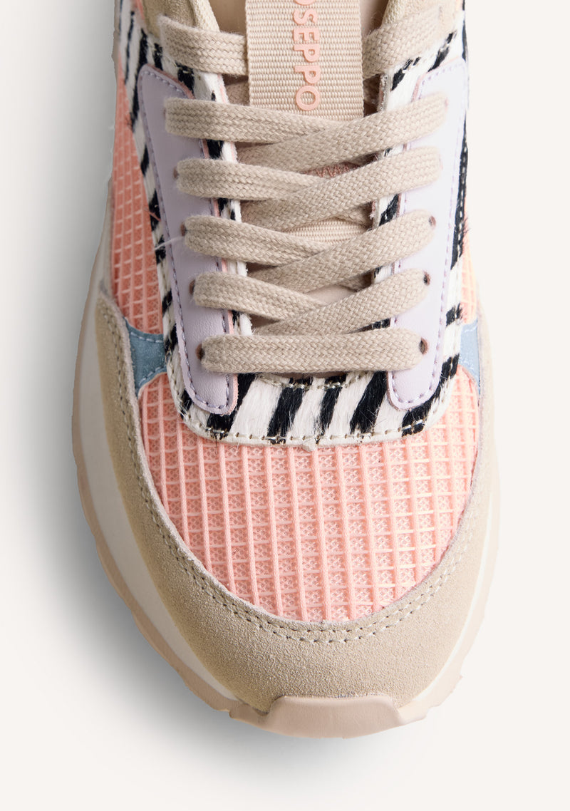 ANIMAL PRINT LEATHER SNEAKERS EMALI