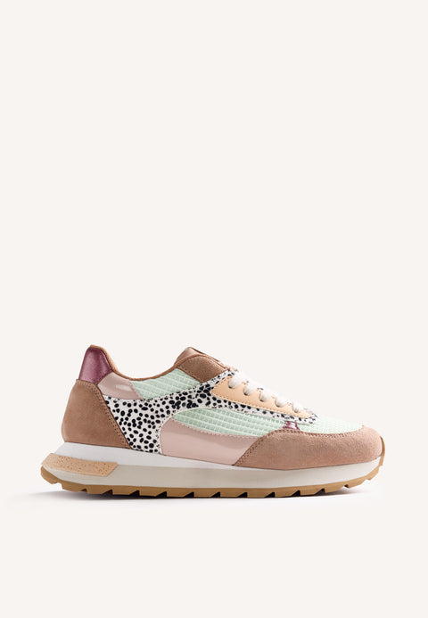ANIMAL PRINT LEATHER SNEAKERS EMALI