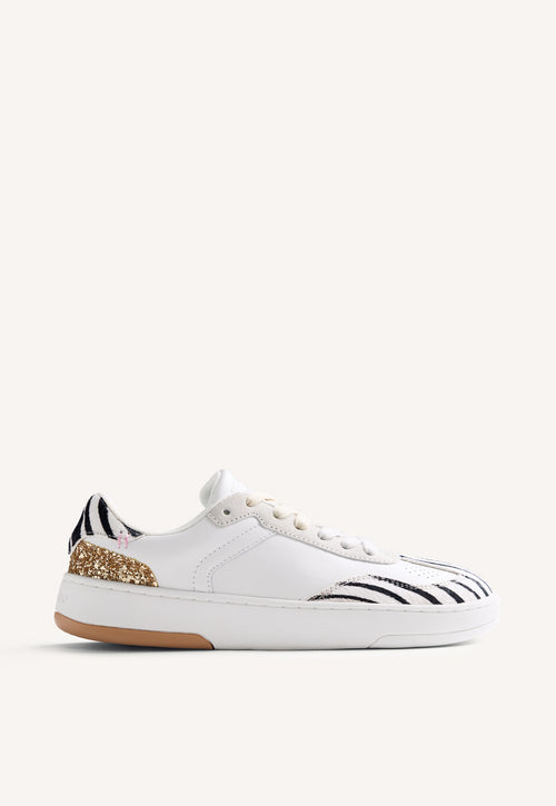 GIOSEPPO BAREFOOT - ANIMAL PRINT LEATHER SNEAKERS ENKARE