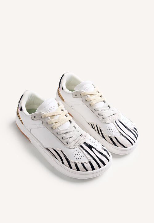 GIOSEPPO BAREFOOT - ANIMAL PRINT LEATHER SNEAKERS ENKARE