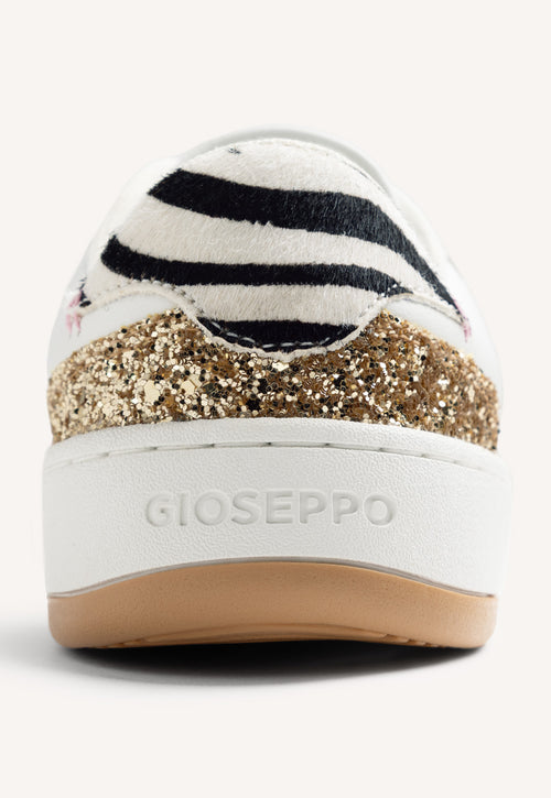 GIOSEPPO BAREFOOT - ANIMAL PRINT LEATHER SNEAKERS ENKARE
