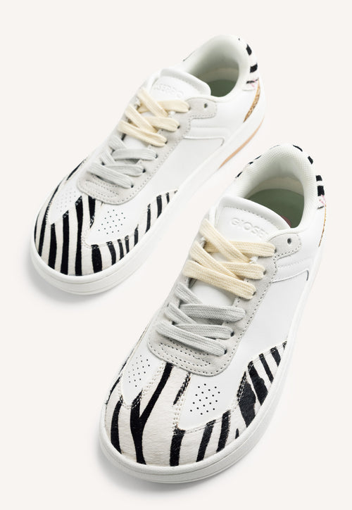GIOSEPPO BAREFOOT - ANIMAL PRINT LEATHER SNEAKERS ENKARE