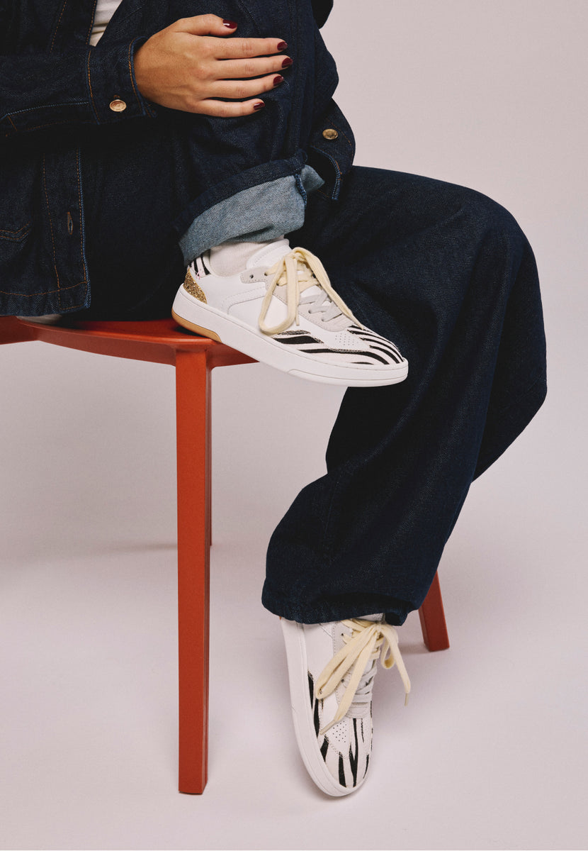 GIOSEPPO BAREFOOT - SNEAKERS PELLE STAMPA ANIMALIER ENKARE