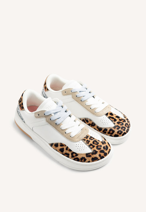 GIOSEPPO BAREFOOT - ANIMAL PRINT LEATHER SNEAKERS ENKARE