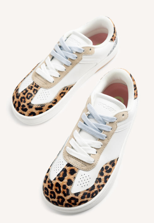 GIOSEPPO BAREFOOT - ANIMAL PRINT LEATHER SNEAKERS ENKARE