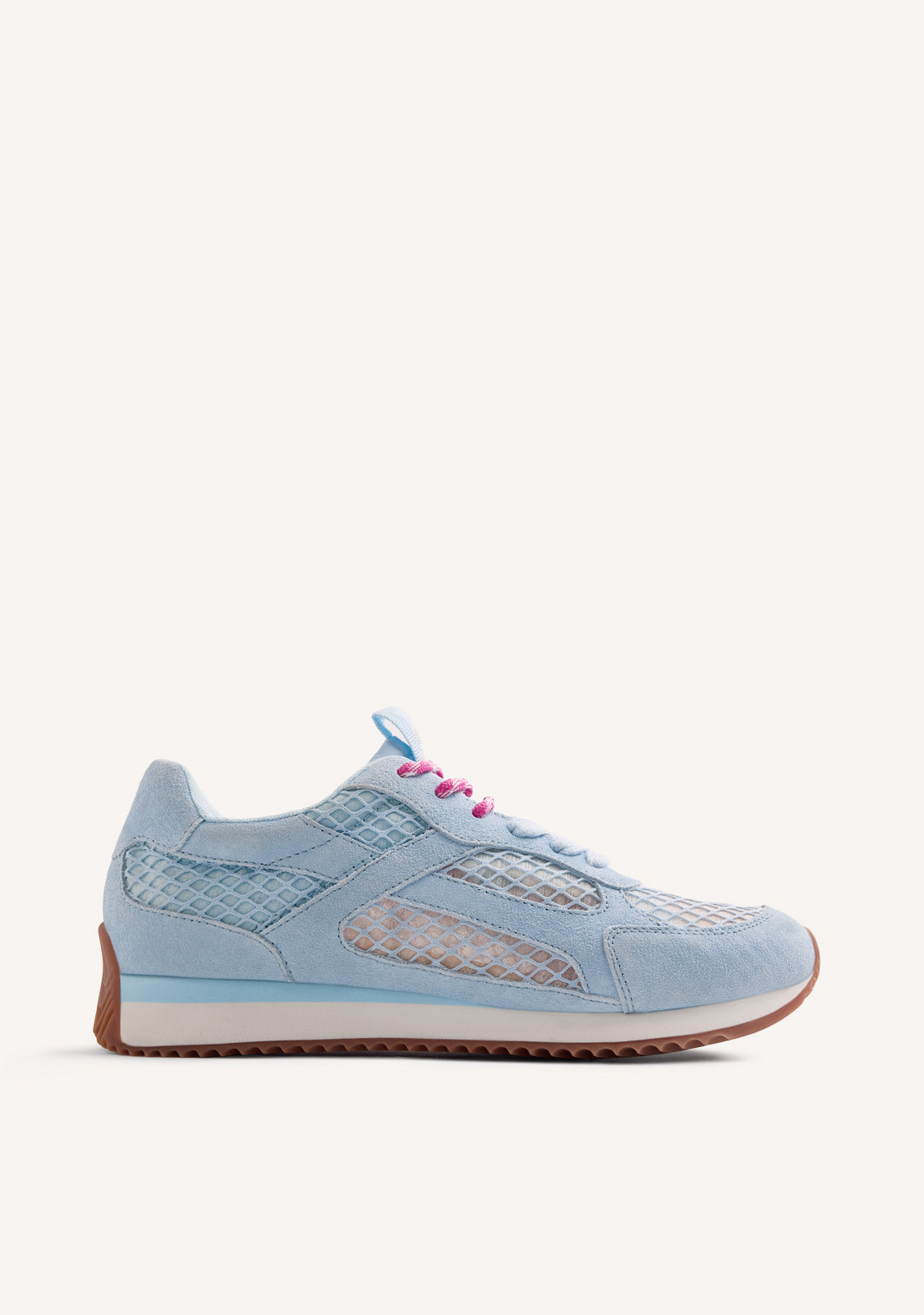 LEATHER AND MESH SNEAKERS ROXAS