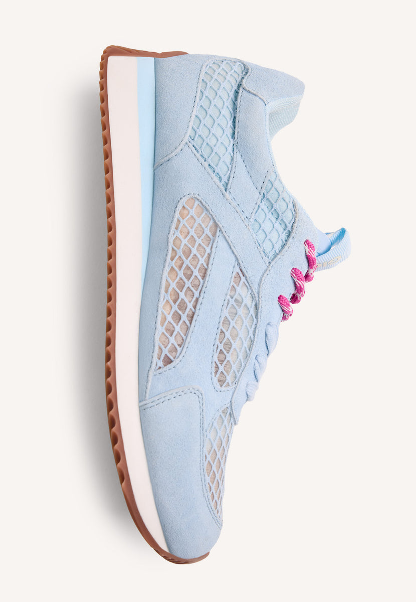 BASKETS CUIR ET RÉSILLE ROXAS