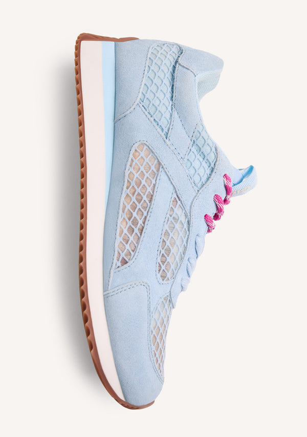 BASKETS CUIR ET RÉSILLE ROXAS