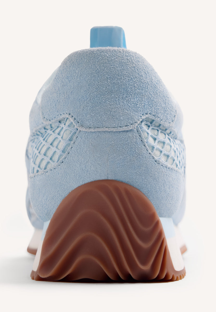 BASKETS CUIR ET RÉSILLE ROXAS